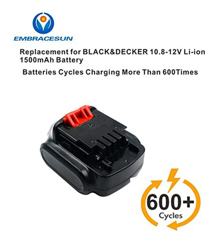 Batería Portátil 10 8v Li-ion Para Black&decker Bdcd112