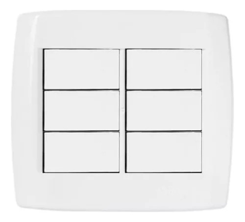 Interruptor 4x4 4 Teclas Paralelas + 2 Teclas Simples Pluzie