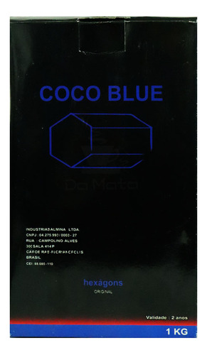 Carvão Coco Blue - 1kg 