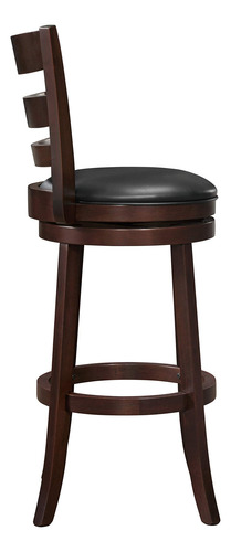 Lexicon Eschete Ladder Back Swivel Bar Stool 30 Sh Dark
