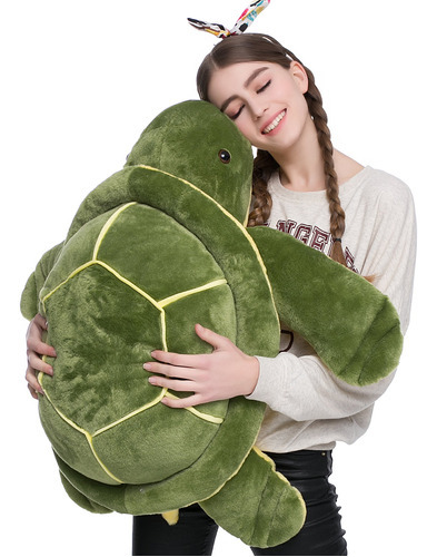 Peluche De Tortuga Verde De 83 Cm - Doldoa Color Green