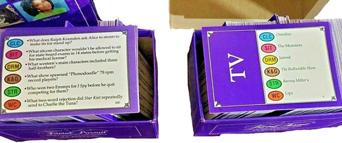 Conjunto De Cartas De Edição De Tv Trivial Pursuit