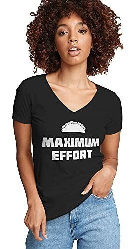 Playera Mujer Con Estampado  Maximum Effort Taco 