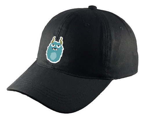 Gorra Clasica Algodón Negra Monstruos R16