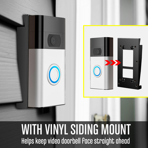 Soportes Laterales De Vinilo Ring Video Doorbell 2020 Negro