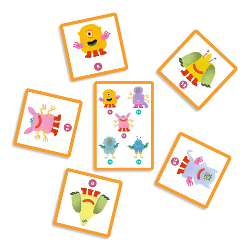 Monstre Toi Juego Cartas Djeco Observación Y Memoria +6 Años