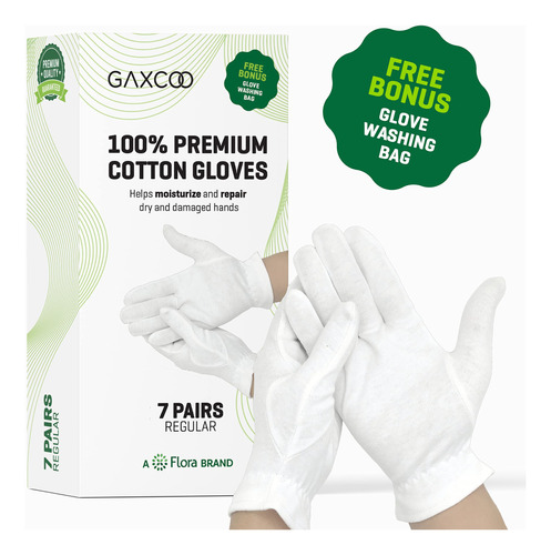 Gaxcoo | Guantes Hidratantes 100% Algodn De Alta Calidad Par