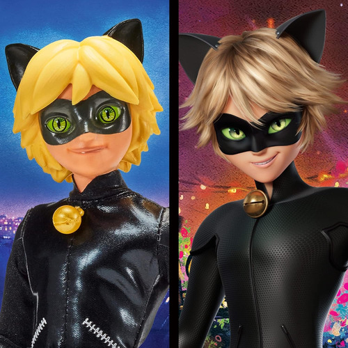 Muñeca Aarticulada Cat Noir Miraculous La Película