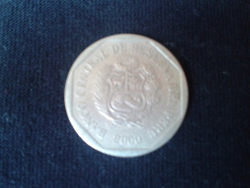 Moneda Peru 50 Centimos 2000 Niquel Ca05