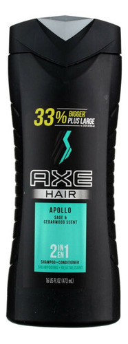  Axe Shampoo Hombre 2 En 1 Apollo 473 Ml