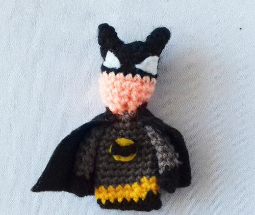 Batman - Títere De Dedo En Crochet | MercadoLibre