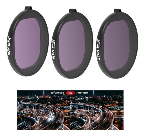 Filtro De Lente Nd Jsr 3 En 1 Para Gopro Hero8 Black No Espe