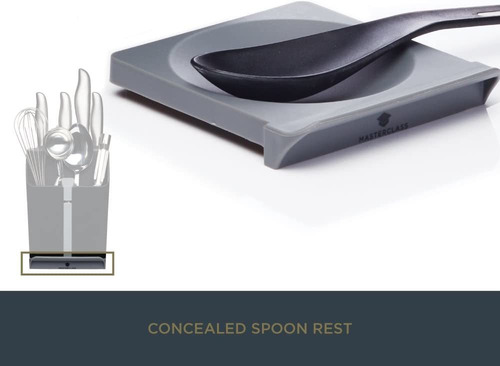 Smart Space Allin1 Block And Utensil Holder Con Afilado...