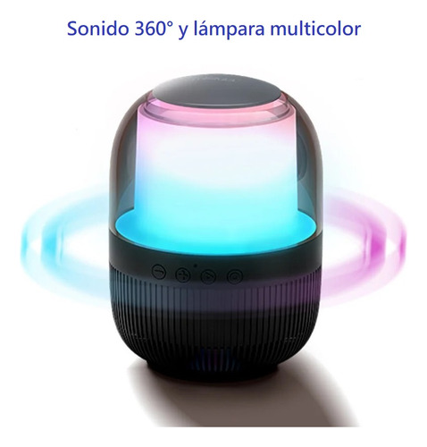 Pack De 2 Bocinas Bluetooth Sonido Envolvente 360° Y Lámpara