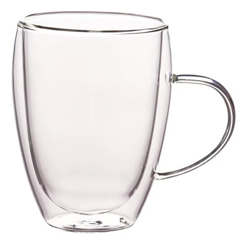 Tazas De Doble Vidrio Translúcida Café,  Té,  Jugos, Resiste