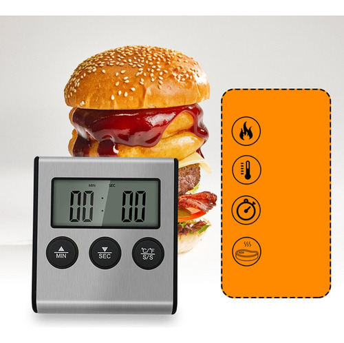 Termómetro Digital Para Carnes Celsius/fahrenheit