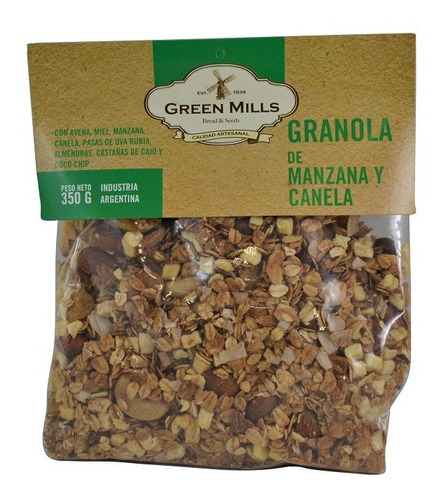 Granola Con Manzana Y Canela Green Mills X 350 Gr