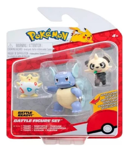 Set X3 Figuras Pokemon Juguete Original Pack Battle Ready 