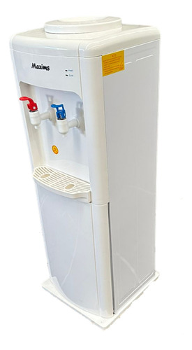 Dispensador De Agua Maxims Color Blanco 32x32x86 Cm, Agua Caliente Y Fría.