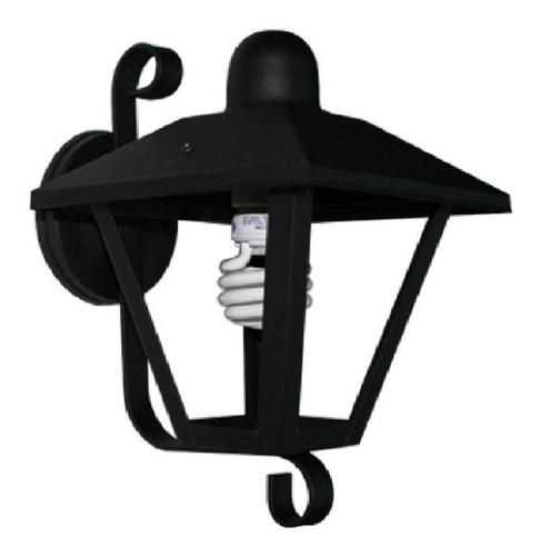 Farol De Hierro Colonial Con Mensula-ferrolux- Estructura Negro