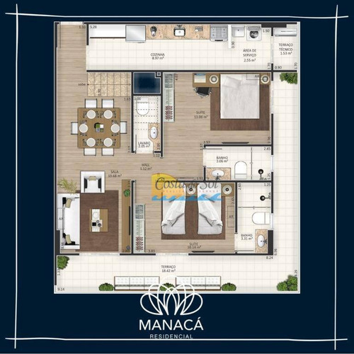 Imagem 22 de 25 de Apartamento Com 2 Dormitórios À Venda, 99 M² Por R$ 493.900,00 - Aviação - Praia Grande/sp - Ap15868
