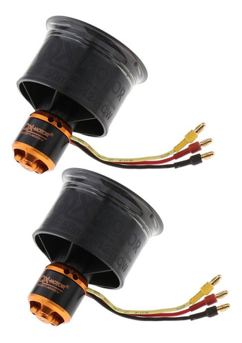 2pcs 50mm Ventilador De Conducto Qf2611 4600kv Motor Sin