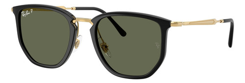 Lentes De Sol Ray-ban Icónicos Polarizados Rb4451 630658 50 Único Negro Verde Oscuro Negro Dorado