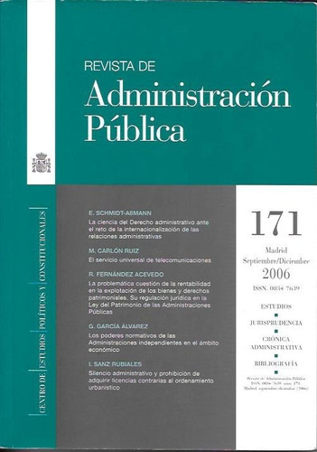 Revista De Administración Publica 171