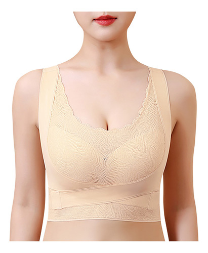 Ropa Interior R Bra Para Mujer, Sin Alambres, De Una Sola Pi