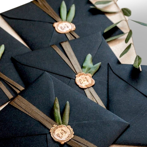 108 Tarjetas Invitación Matrimonio Sobrias  9 Docenas