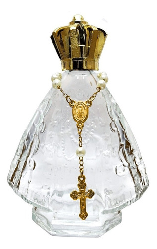 15 Vidros Mini Nossa Senhora Aparecida 60 Ml Terço Dourado