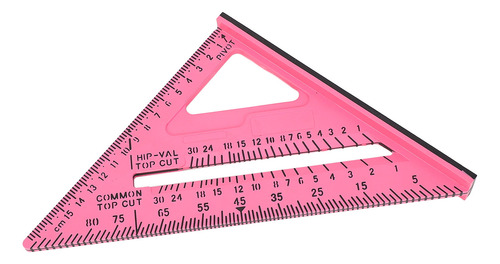 Regla De Carpintería Triangular De 7 Pulgadas, Material Plás