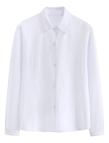 Blusa Blanca Con Falda Plisada A Cuadros Uniforme Para Mujer