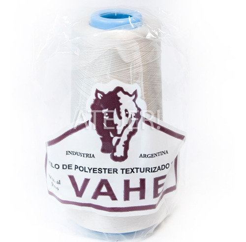 Imagen 2 de 5 de Cono Hilo Poliéster Texturizado Vahe 130 Gs Overlock Blanco