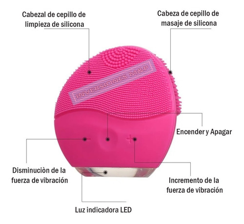 Limpiador Facial Masajeador Recargable Exfoliador