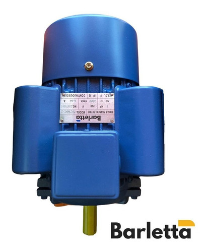 Motor Electrico Barletta 4 Hp 1400rpm 220v 2 Condensadores