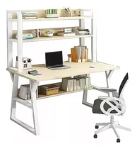 Comprar Muebles Escritorios Computadora Madera Mesa 1m+2 Estantes
