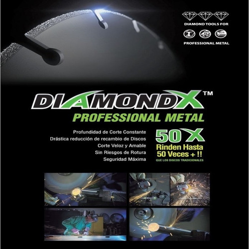 Imagen 2 de 4 de Disco Diamantado Diamondx Aliafor - Bs 4,5 115mm Metales