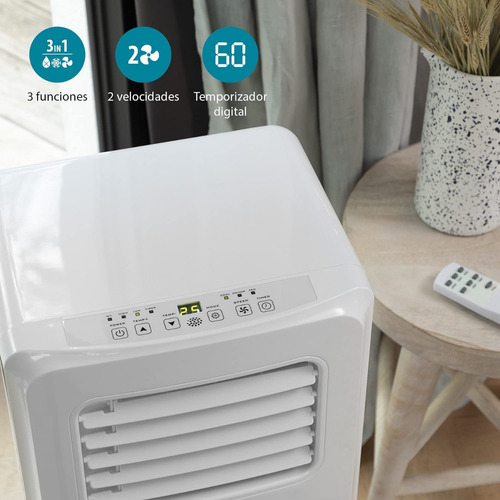 Imagen 4 de 9 de Aire Acondicionado Portátil Frio/calor 2600w Panoramic Ap045