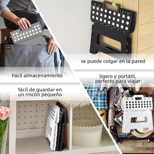 Banco Plegable, Taburete Plegable Portatil De Plástico
