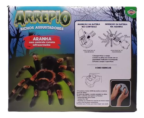 Aranha C/ Controle Remoto Arrepio Bichos Assustadores-Toyng