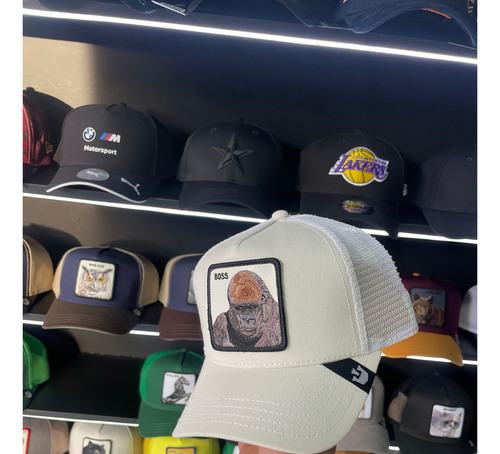 Gorra Goorin Bros Boss Gorila Blanca Original