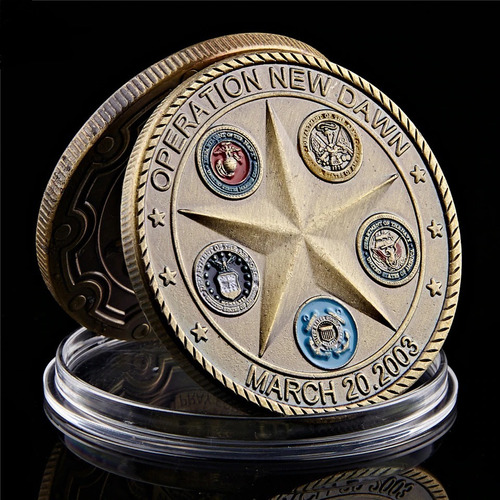 Moneda Conmemorativa Operación New Dawn Saint George 2003