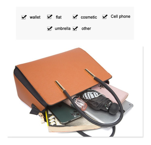 Imagen 7 de 10 de Conjunto De Bolsas Mujer Hijo-madre Bolsa Nl1179 Más Color