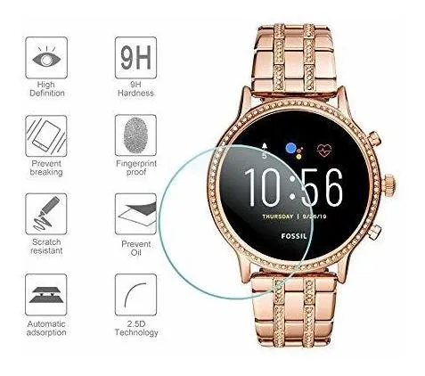 Paquete De 3 Unidades Suoman Para Fossil Gen 5 Julianna Hr Y