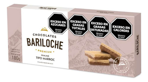 Chocolates Bariloche Turrón Praliné Tipo Marroc 180g