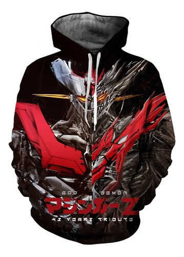 Robot Mazinger Z Sudadera Con Capucha Impresa En 3d