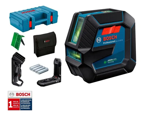 Nivel Láser De Líneas Verdes Bosch 15 Mt Gll 2-15 G