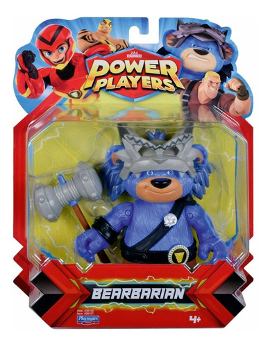 Power Players Muñecos Figura Bearbarian Con Accesorios 