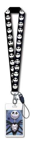 Pesadilla Antes De Navidad Jack Angry Face Lanyard, Mul...